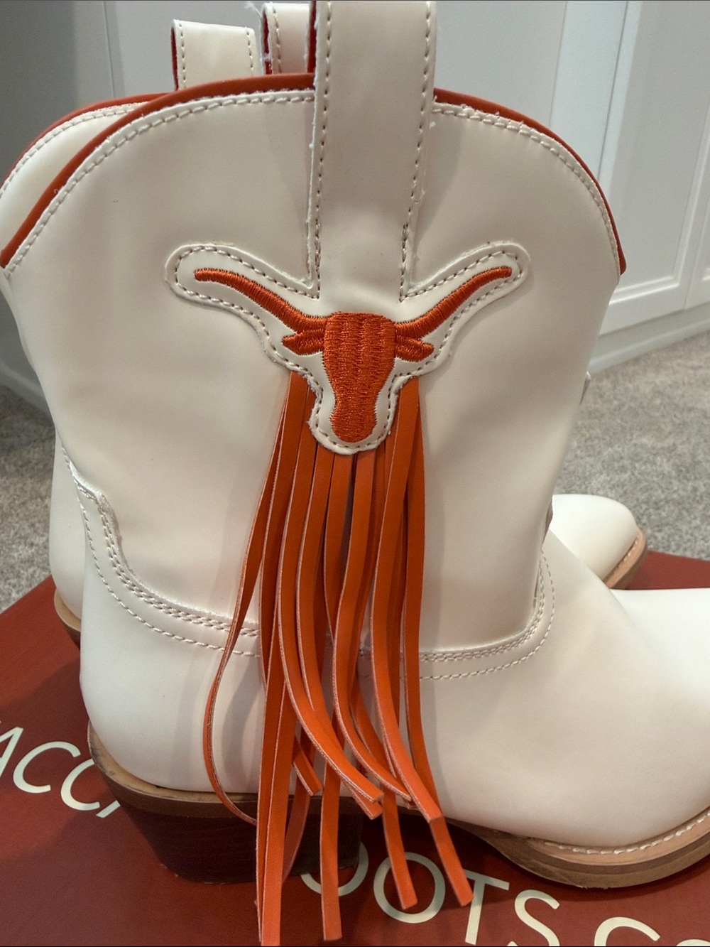 Longhorn Fringe Ankle Boots - Picture 3 of 5